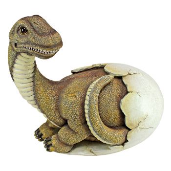 Brachiosaurus Baby Hatchling in Egg Sculpture