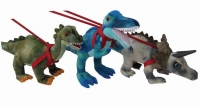 Soft Plush Dinosaur on a Leash