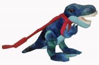 Soft Plush Dinosaur on a Leash