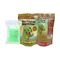 Bag of Dinosaur Poo! Novelty Green Cotton Candy Gag Gift!